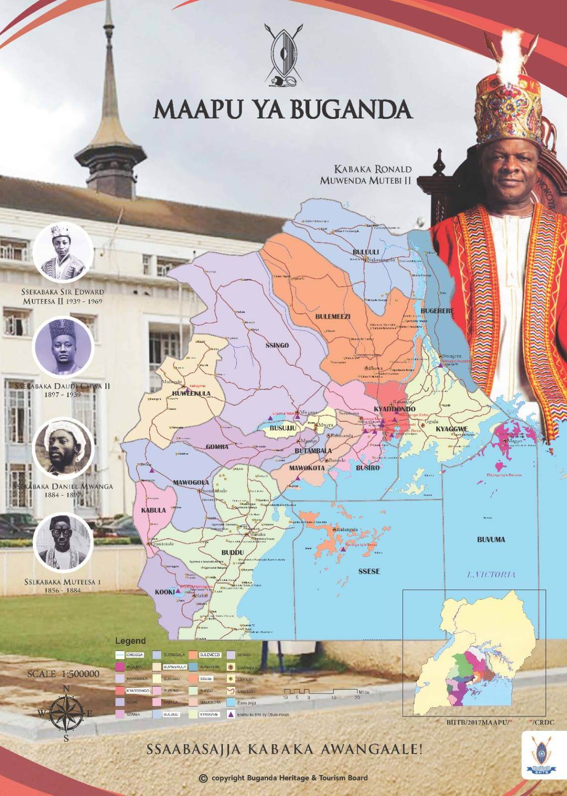 Map of Buganda